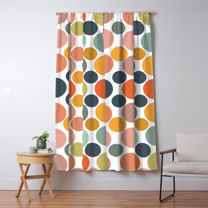 Cheerful Polka Dots  Window Curtain Gallery Image 5