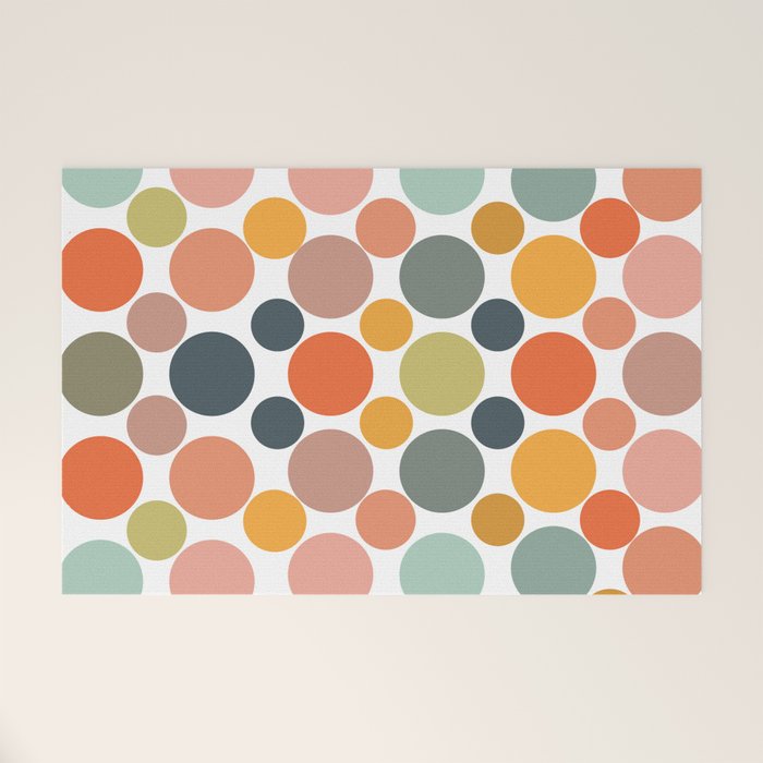Cheerful Polka Dots  Welcome Mat Gallery Image 1
