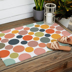 Cheerful Polka Dots  Outdoor Rug Gallery Image 2