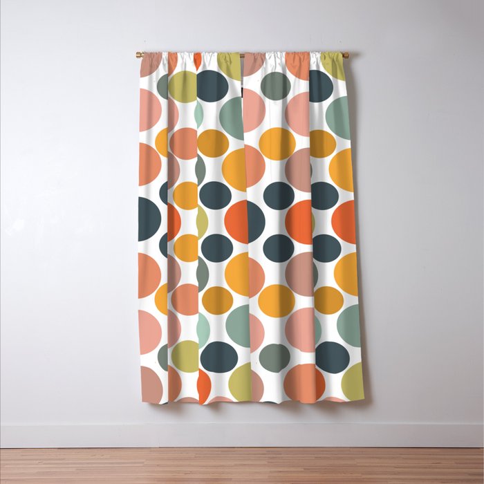 Cheerful Polka Dots  Window Curtain Gallery Image 3