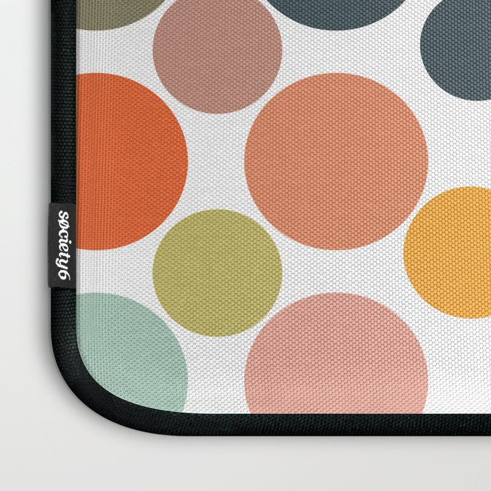 Cheerful Polka Dots  Laptop Sleeve Gallery Image 3