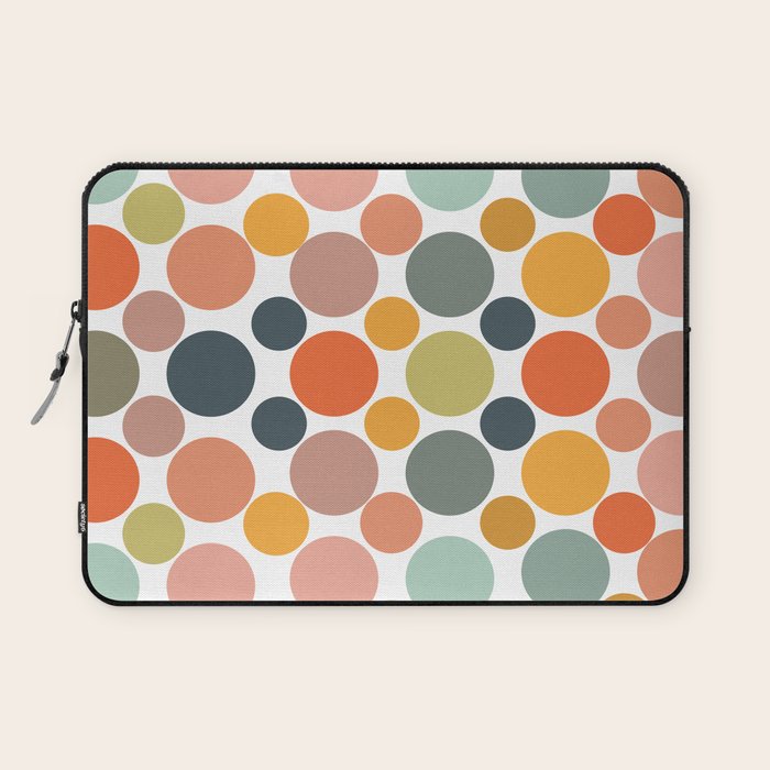 Cheerful Polka Dots  Laptop Sleeve Gallery Image 1
