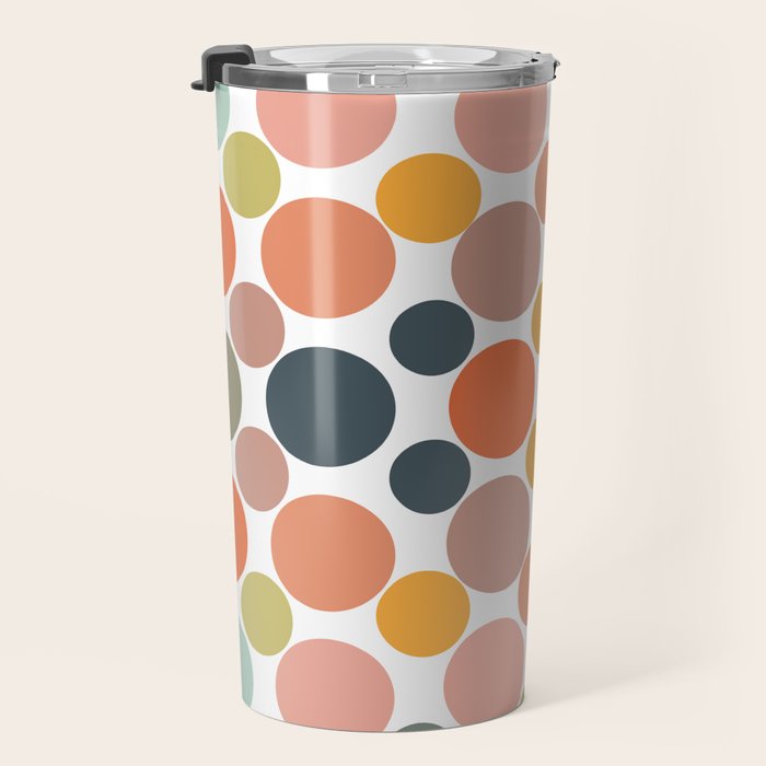 Cheerful Polka Dots  Travel Mug Gallery Image 3