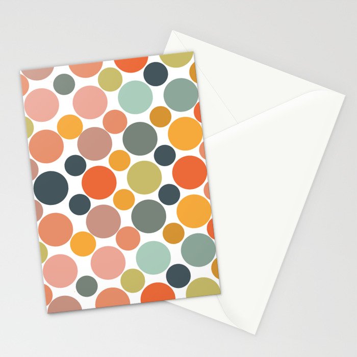 Cheerful Polka Dots  Stationery Card Gallery Image 2
