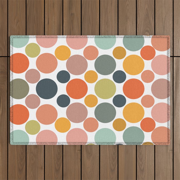 Cheerful Polka Dots  Outdoor Rug Gallery Image 1
