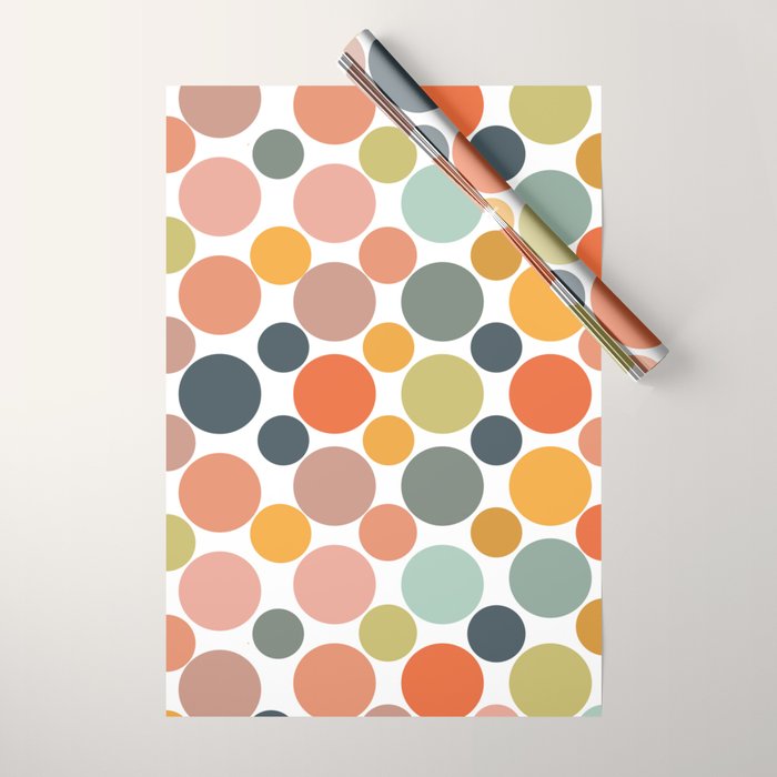 Cheerful Polka Dots  Wrapping Paper Gallery Image 1