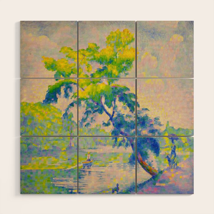 Bending Tree 1905 Henri-Edmond Cross Neo-Impressionism Pointillism Oil Painting Wood Wall Art Gallery Image 1