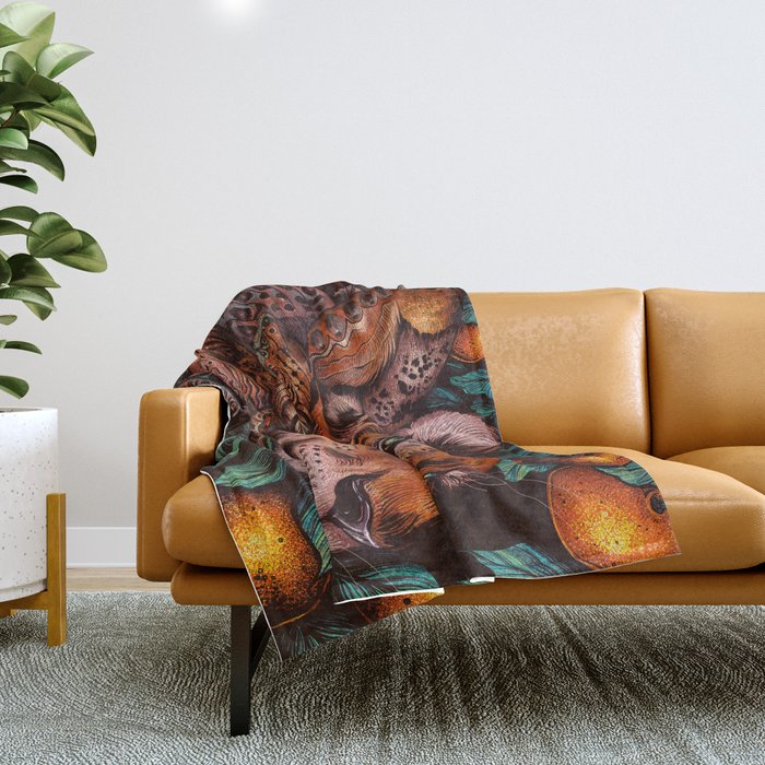 Year of the Tiger Throw Blanket Gallery Image 1