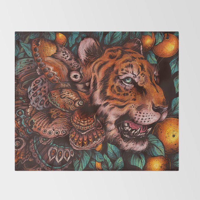 Year of the Tiger Throw Blanket Gallery Image 2