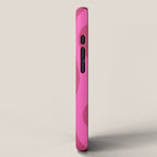 Retro Hourglass Abstract Mid-Century Modern Pattern in Bright Pink Tones iPhone Case Gallery Image 2