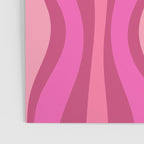 Retro Hourglass Abstract Mid-Century Modern Pattern in Bright Pink Tones Poster Gallery Image 3