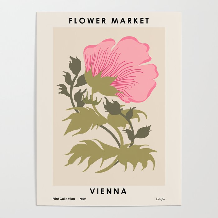 Flower Market, Vienna, Boho vintage style Poster Gallery Image 4