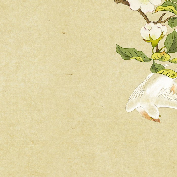 Pear blossoms and white swallow Type A: Minhwa-Korean traditional/folk art Coffee Mug Gallery Image 2