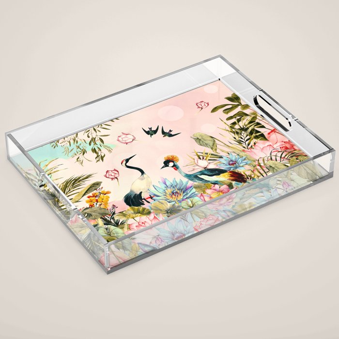 Landscapes of birds in paradise 2 Acrylic Tray Gallery Image 1