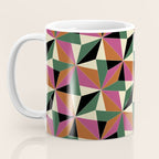 Kaleidoscope Tile Pattern XII Bold Bauhaus Colors Coffee Mug Gallery Image 3