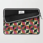 Kaleidoscope Tile Pattern XII Bold Bauhaus Colors Laptop Sleeve Gallery Image 2