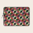 Kaleidoscope Tile Pattern XII Bold Bauhaus Colors Laptop Sleeve Gallery Image 1
