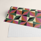 Kaleidoscope Tile Pattern XII Bold Bauhaus Colors Wrapping Paper Gallery Image 2