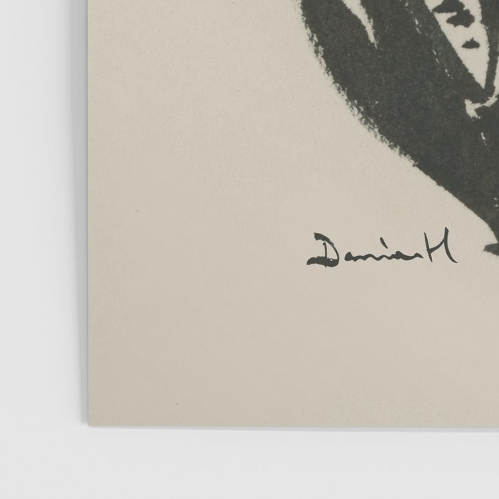 Mono Vase Modern Black and White Brush art Poster Gallery Image 3