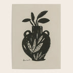 Mono Vase Modern Black and White Brush art Poster Gallery Image 4