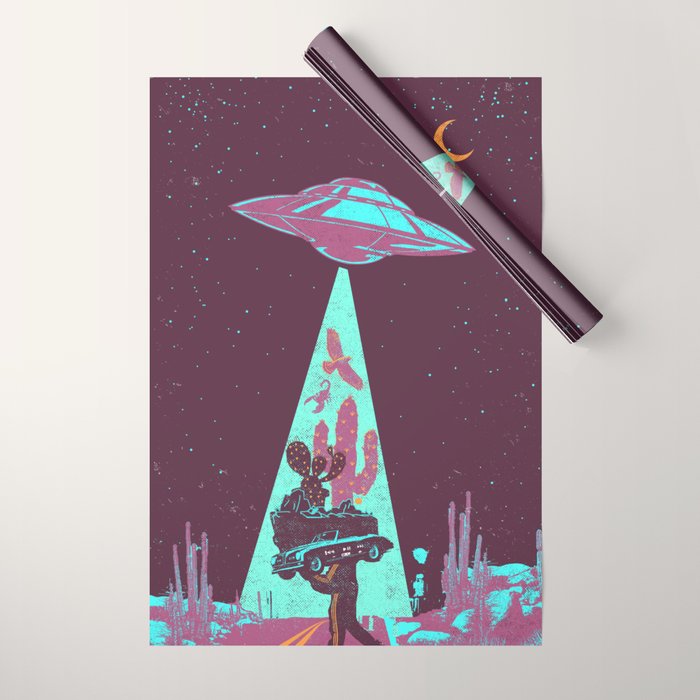 DESERT UFO Wrapping Paper Gallery Image 1