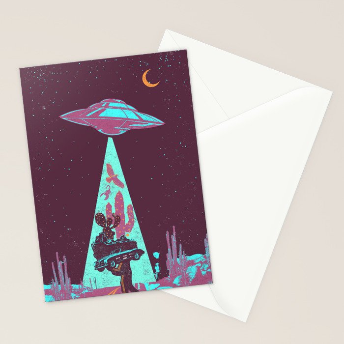 DESERT UFO Stationery Card Gallery Image 2