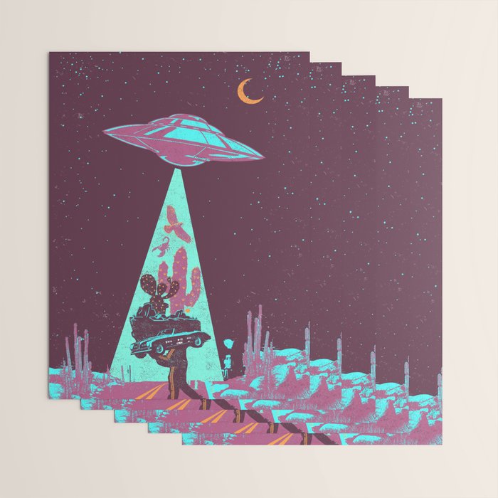 DESERT UFO Wrapping Paper Gallery Image 3