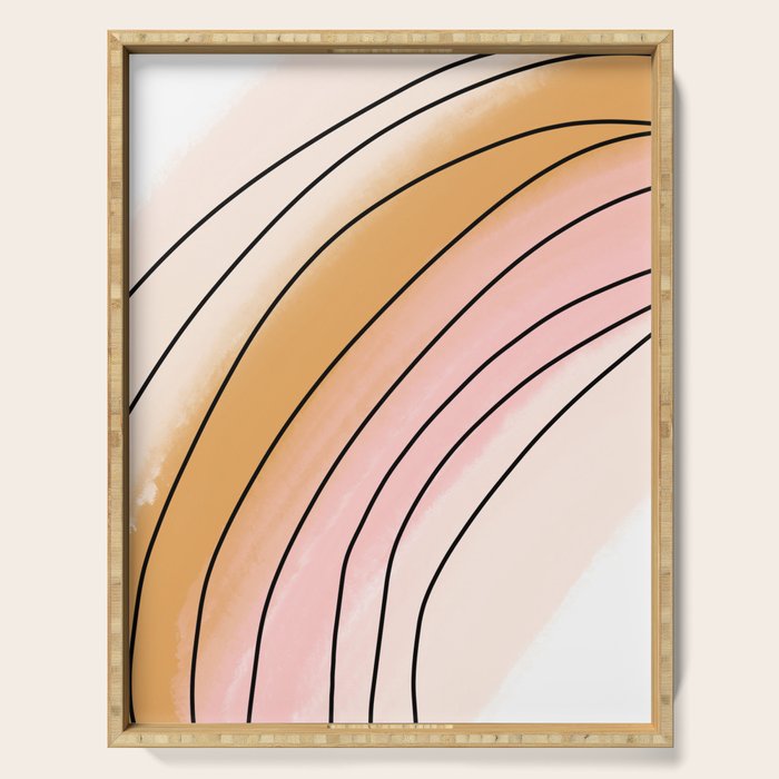 Watercolor Rainbow Serving Tray Gallery Image 1
