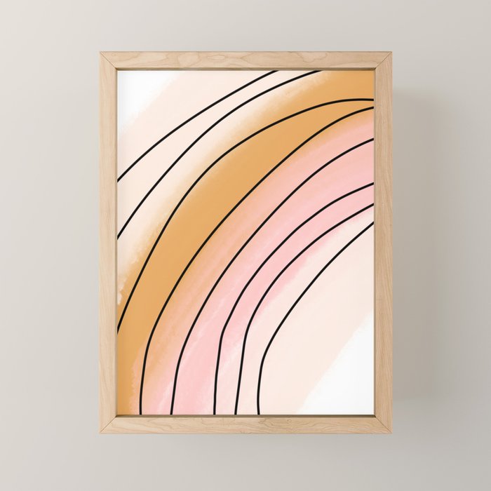 Watercolor Rainbow Mini Art Print Gallery Image 1