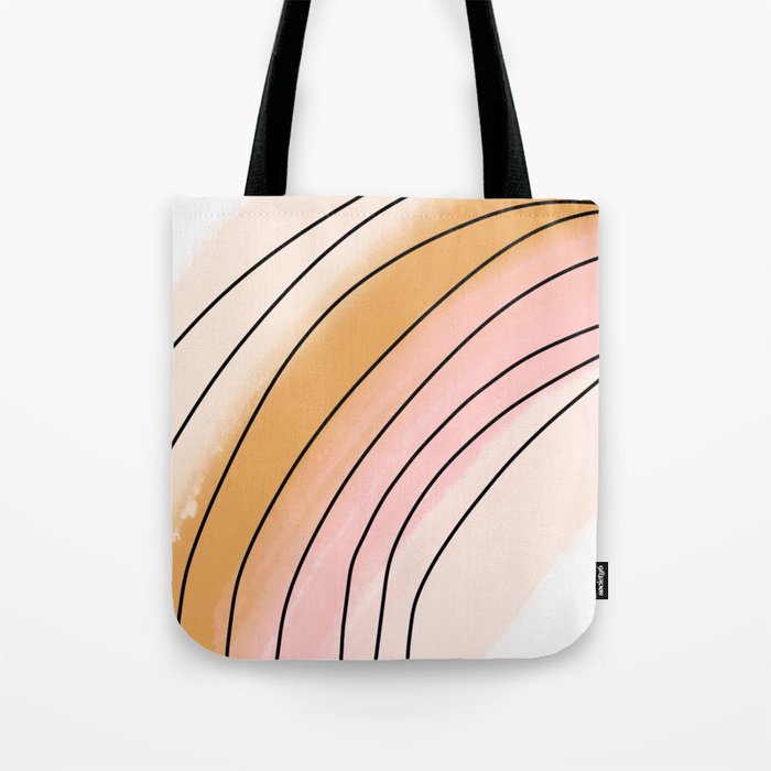 Watercolor Rainbow Tote Bag Gallery Image 1