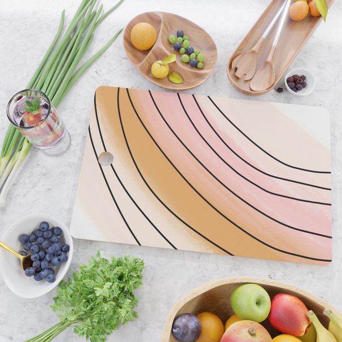 Watercolor Rainbow Cutting Board Gallery Image 2
