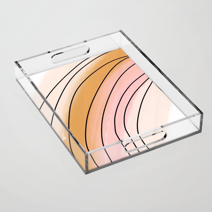 Watercolor Rainbow Acrylic Tray Gallery Image 1