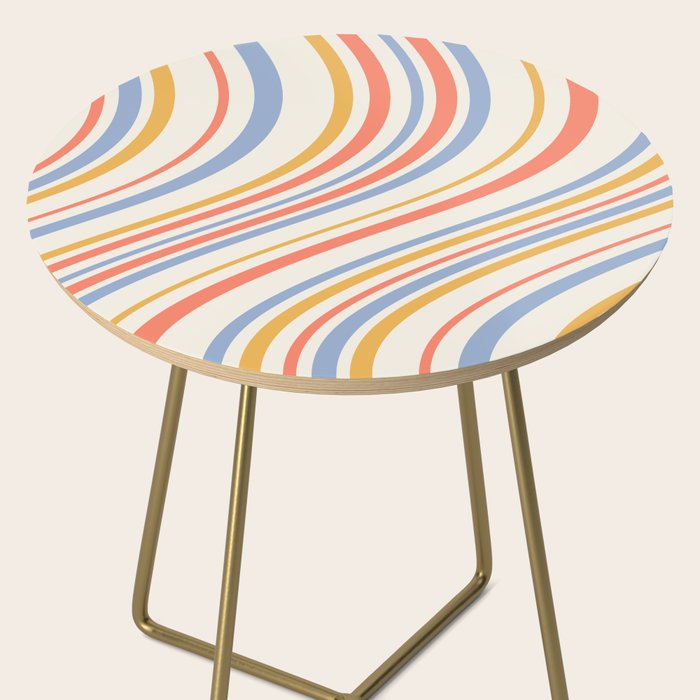 Wavy Stripes XXIII - Retro Summer Side Table Gallery Image 2