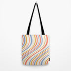 Wavy Stripes XXIII - Retro Summer Tote Bag Gallery Image 2
