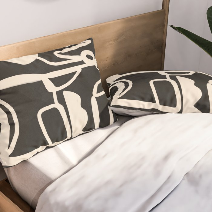 Abstract Lines 1 Pillow Sham Gallery Image 2