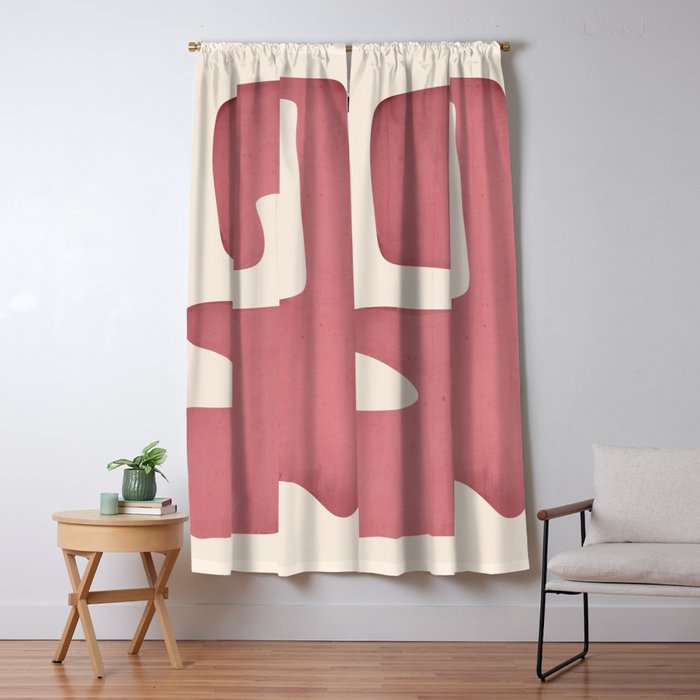 Modern Abstract Shapes 89 Window Curtain Gallery Image 1