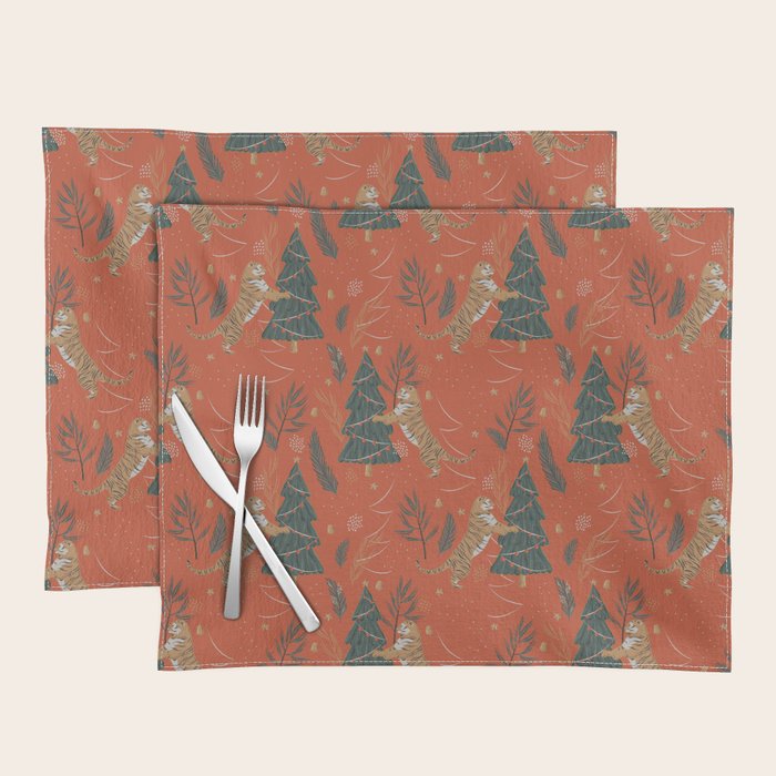 Tigers Christmas Placemat Gallery Image 1