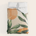 Abstract Art Tropical Leaves 123 Comforter Gallery Image 6