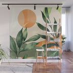 Abstract Art Tropical Leaves 123 Wall Mural Gallery Image 1