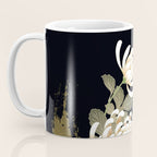 White Peonies Red Maple Leaves Japanese Kimono Pattern Coffee Mug Gallery Image 3