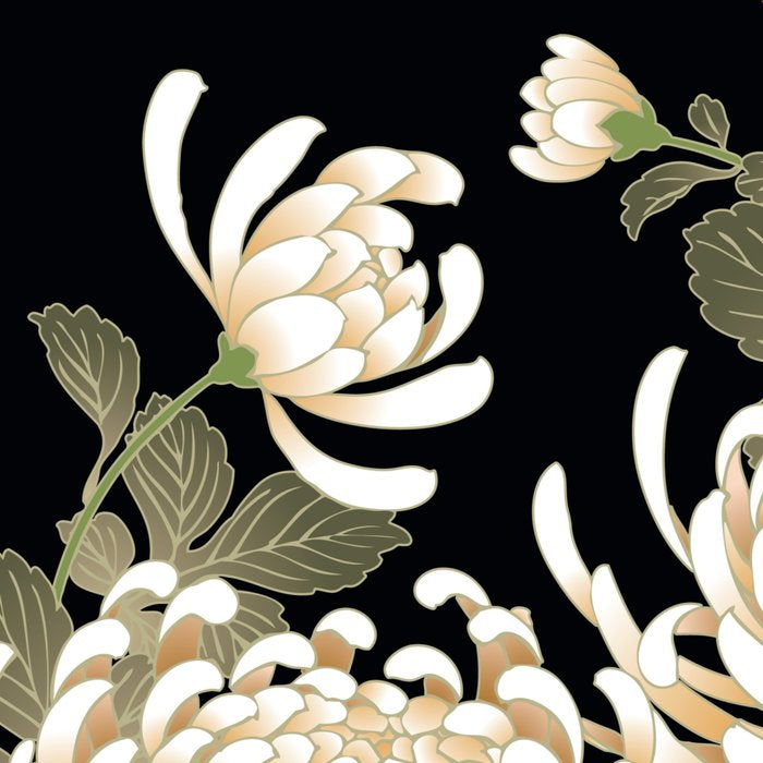 White Peonies Red Maple Leaves Japanese Kimono Pattern Coffee Mug Gallery Image 2