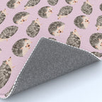 Hedgehog Rose Pink Rug Gallery Image 4