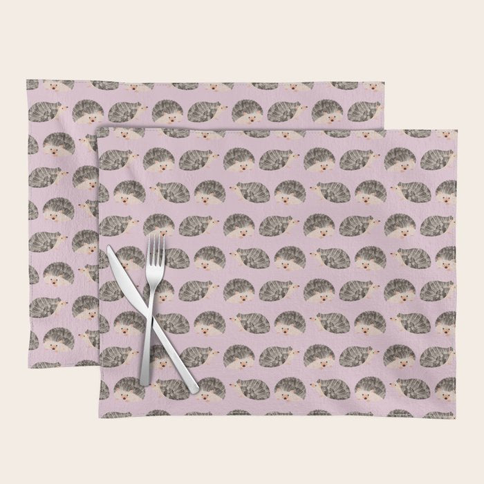 Hedgehog Rose Pink Placemat Gallery Image 1