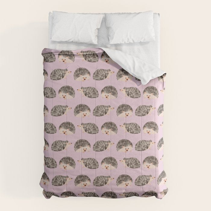 Hedgehog Rose Pink Comforter Gallery Image 6