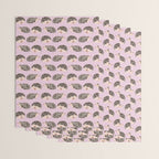 Hedgehog Rose Pink Wrapping Paper Gallery Image 3