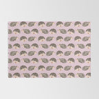 Hedgehog Rose Pink Rug Gallery Image 2