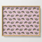 Hedgehog Rose Pink Serving Tray Gallery Image 1
