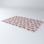 Hedgehog Rose Pink Rug Gallery Image 3