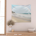 Malibu Beach Rainbow Wall Tapestry Gallery Image 2