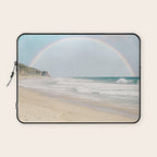 Malibu Beach Rainbow Laptop Sleeve Gallery Image 1